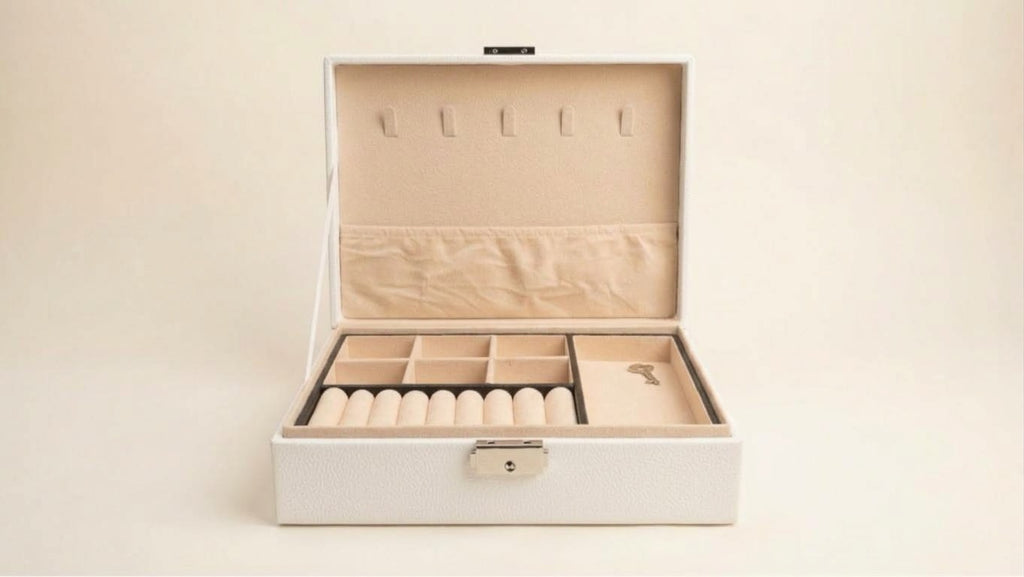 Multi-Layer Leather Jewelry Box Organizer, view 5