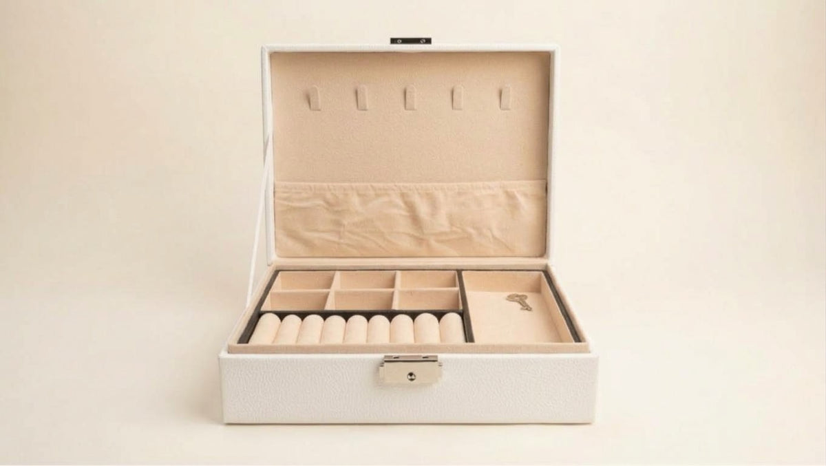 Multi-Layer Leather Jewelry Box Organizer, view 5