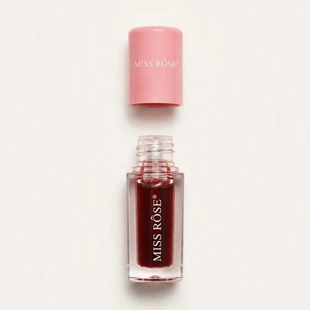 Miss Rose lip tint, cap and bottle