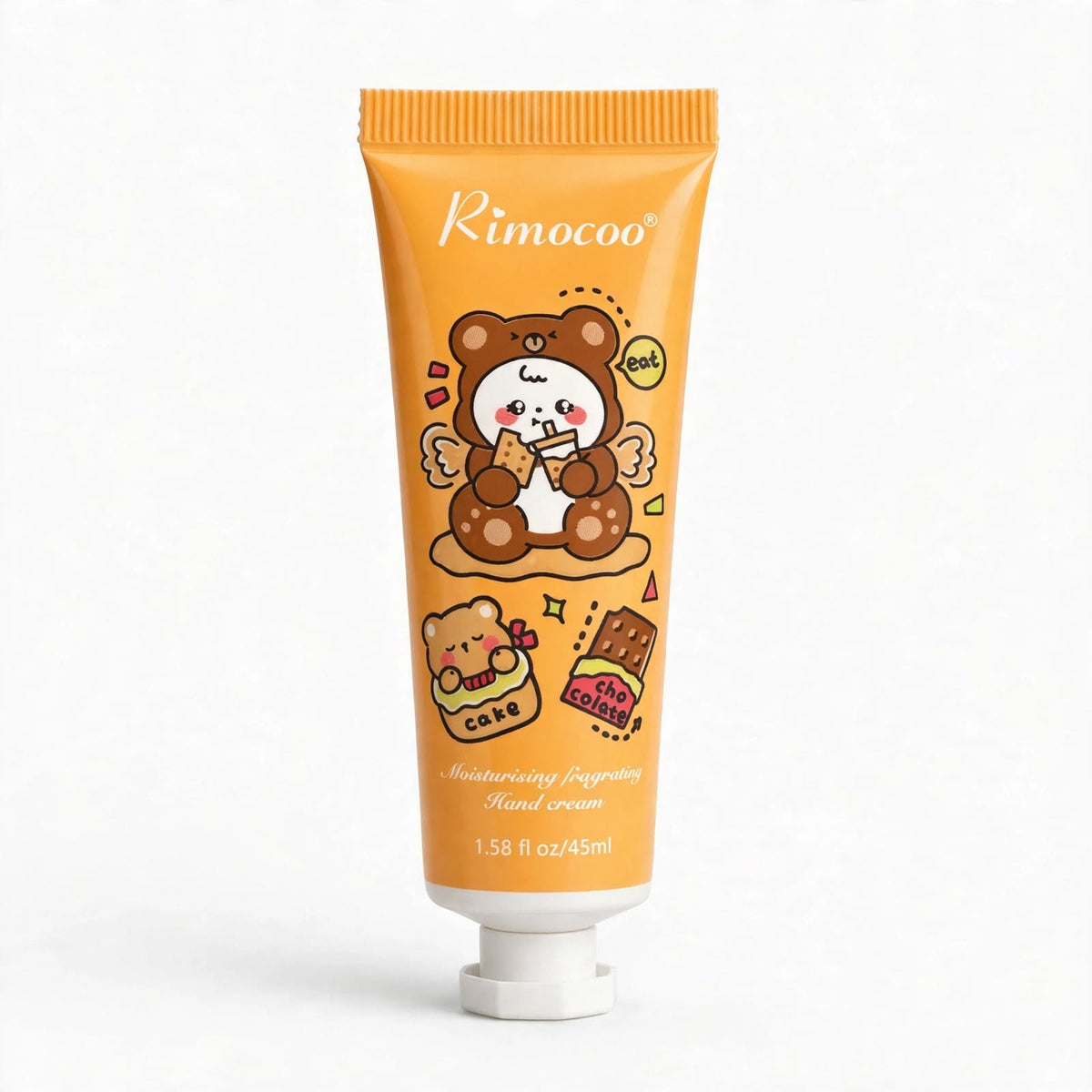 Rimocoo bear hand cream tube, front