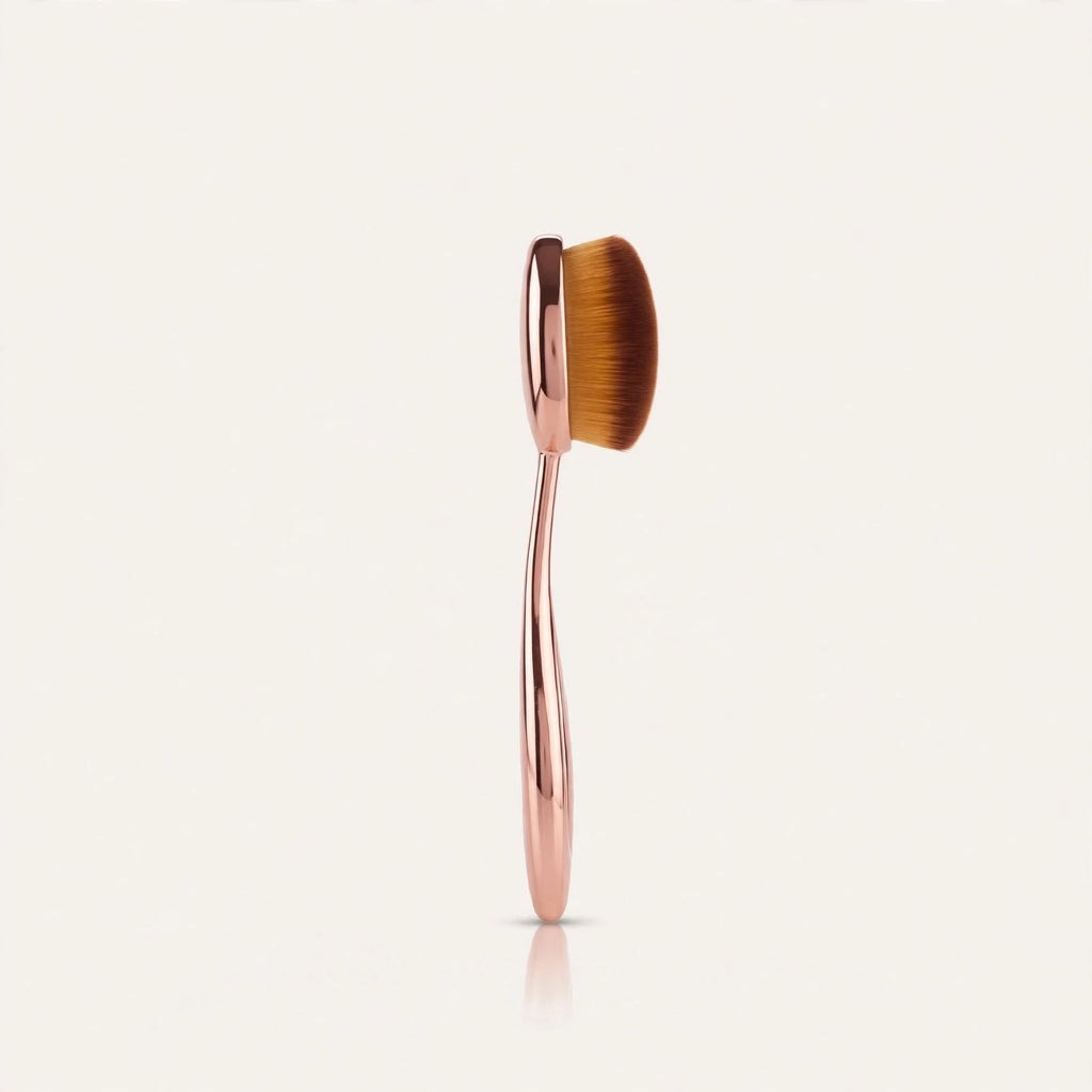 Oval blending brush standing
