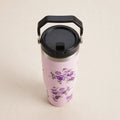 Lilac floral insulated travel tumbler