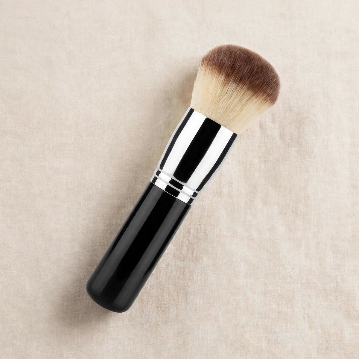 Black kabuki buffing brush, angled