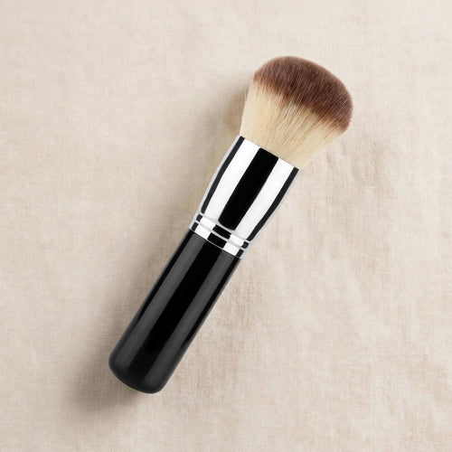 Black kabuki buffing brush, angled