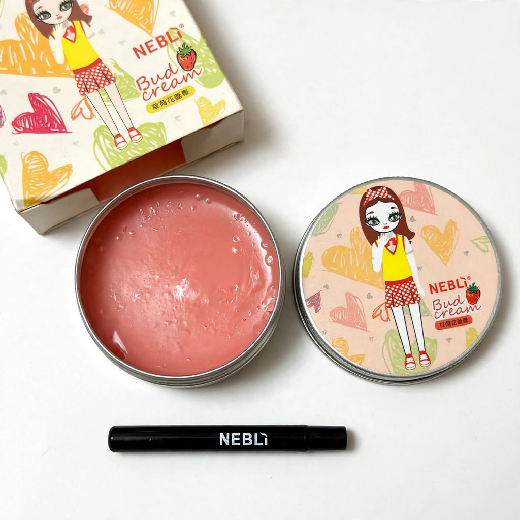 Nebli lip cream tin with box and brush