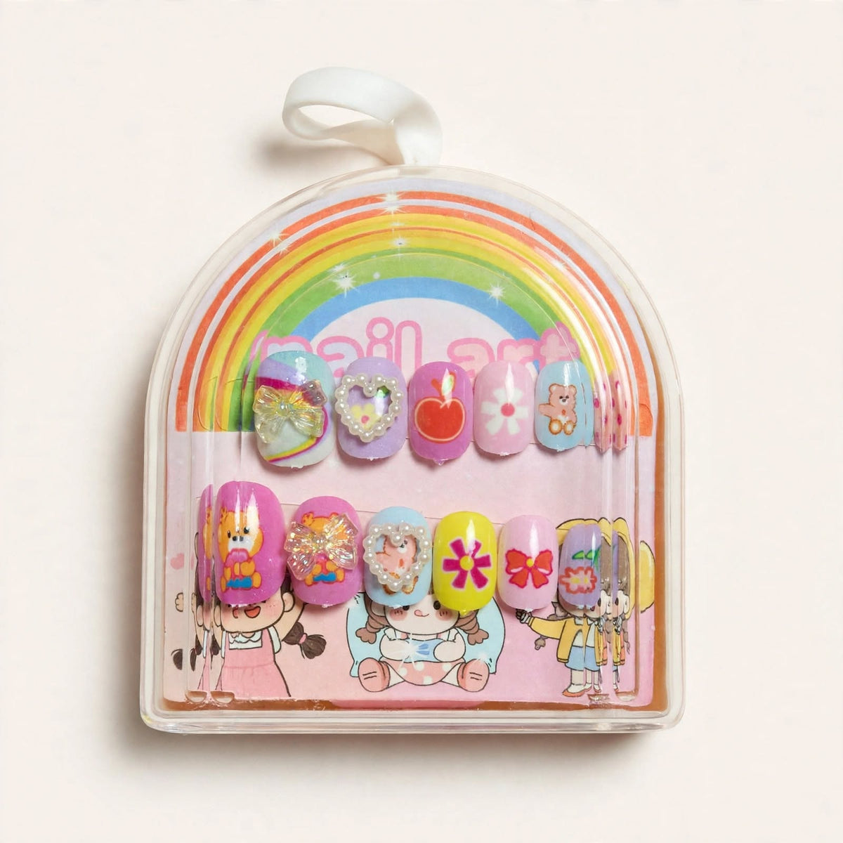 Fruit Party kids press-on nails
