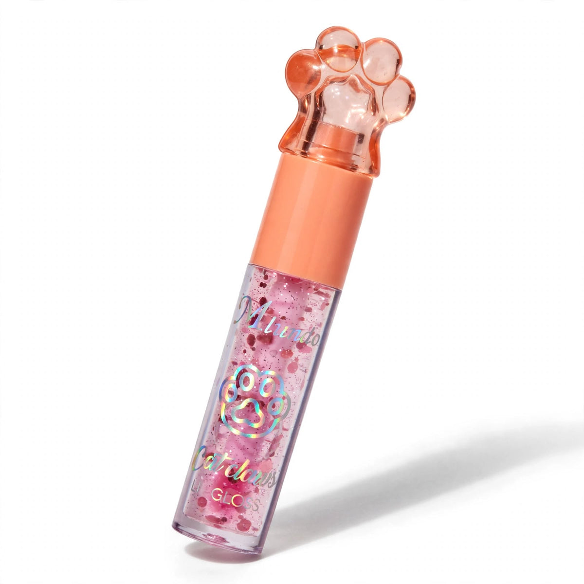 Cat paw lip gloss, angled