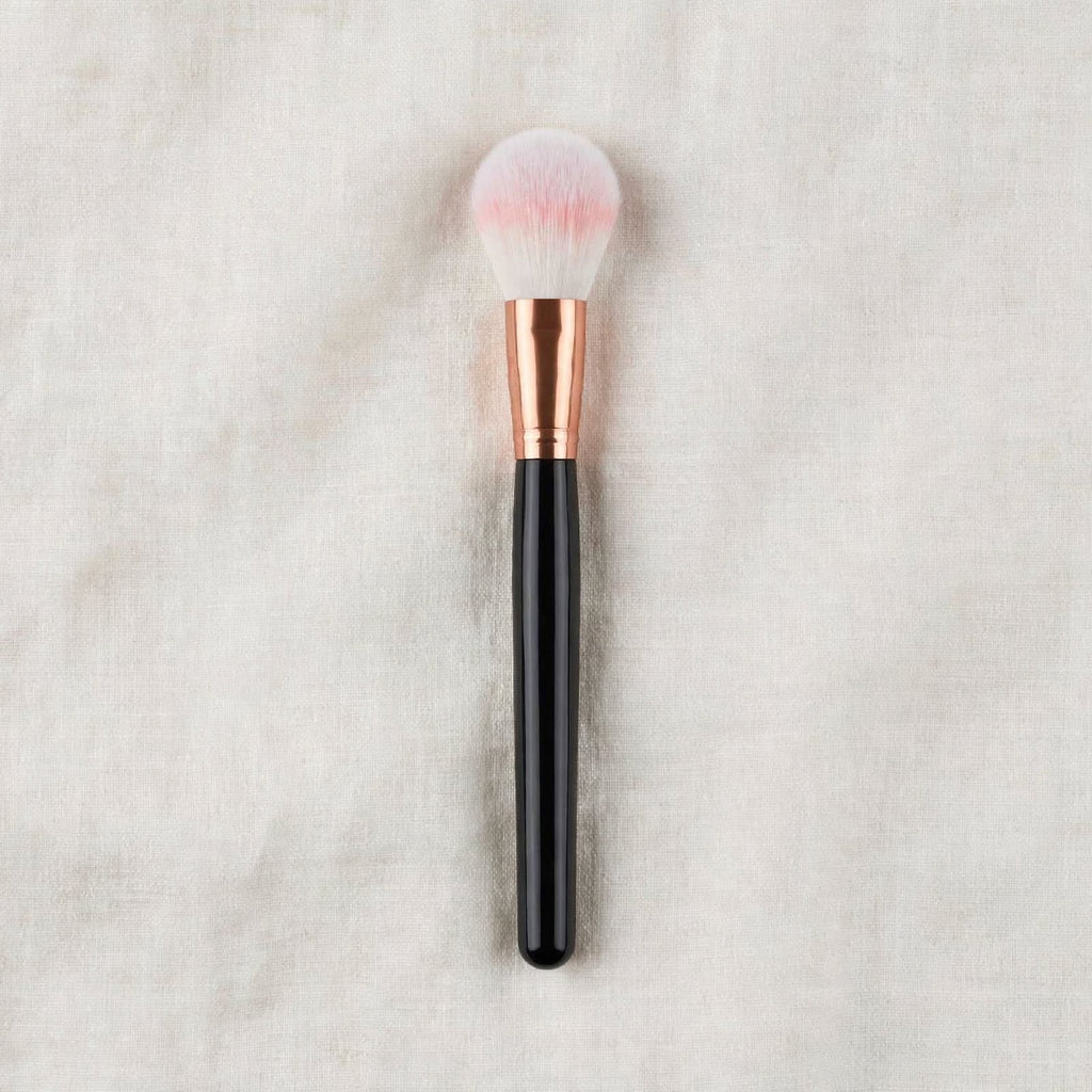 Black handle powder brush standing