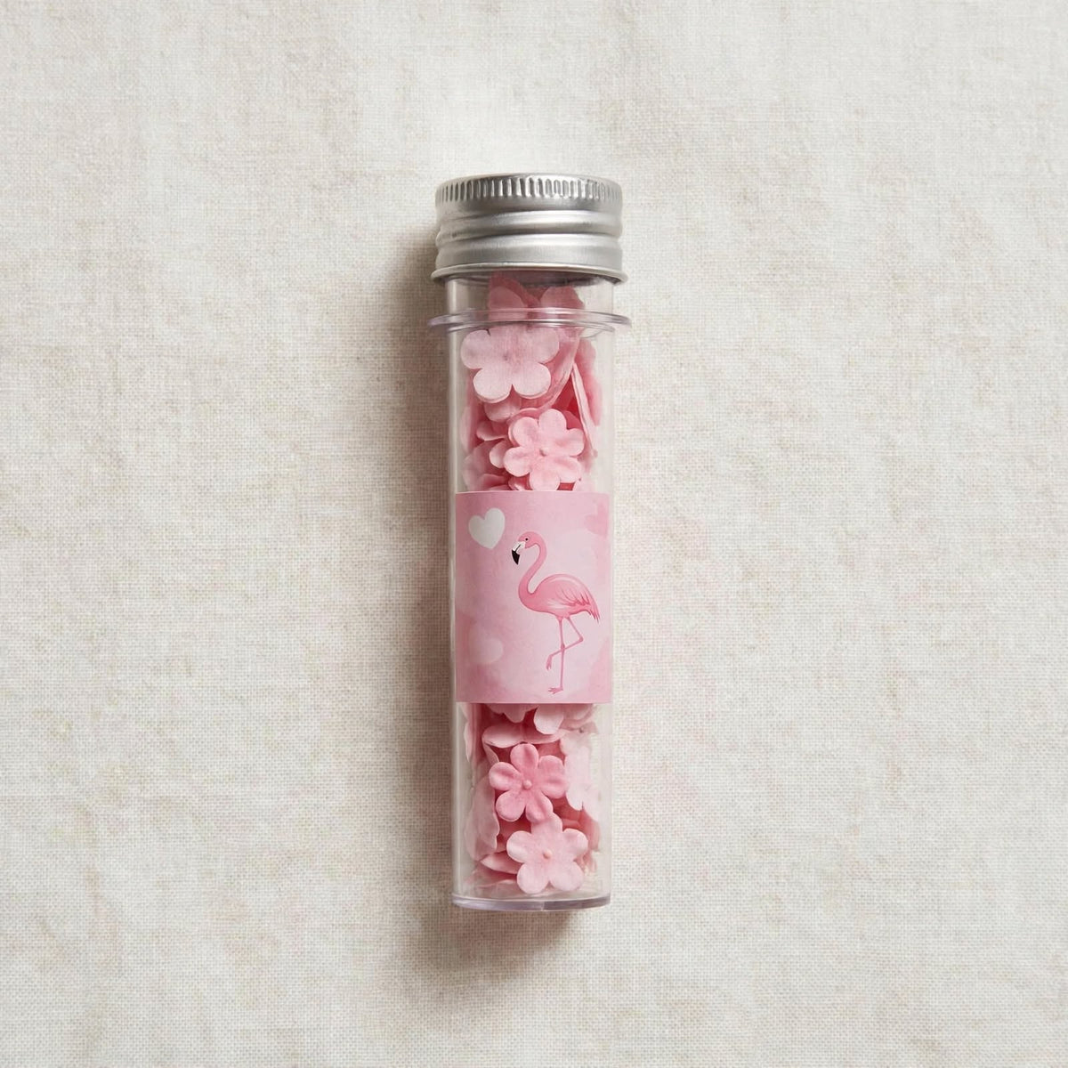 Flamingo paper soap petals tube