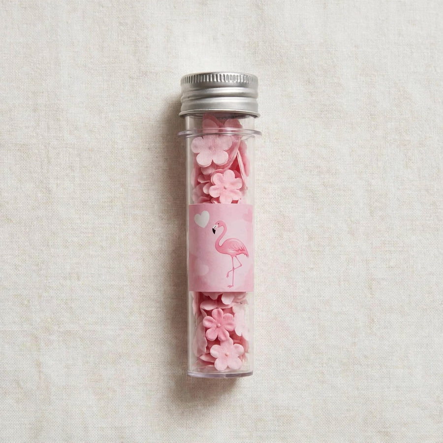 Flamingo paper soap petals tube