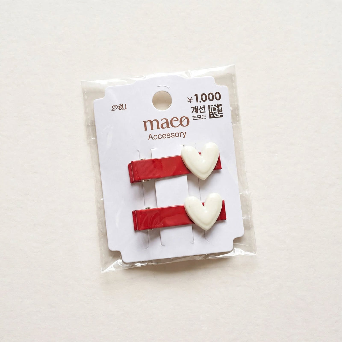 Red Heart kids hair clips