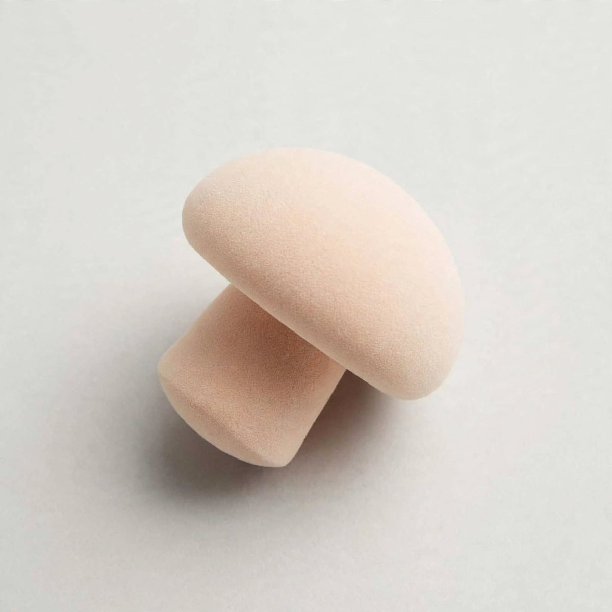 Mushroom makeup sponge, angled