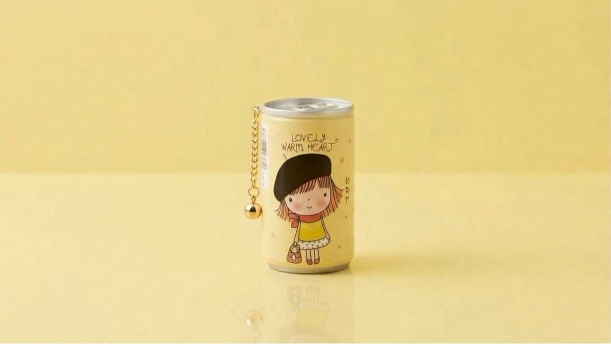Kawaii Mini Canned Wet Wipes with Keychain Clip, view 3