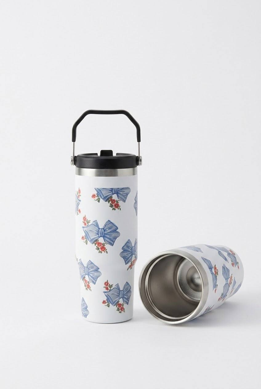Blue Ribbon Coquette Insulated Travel Tumbler