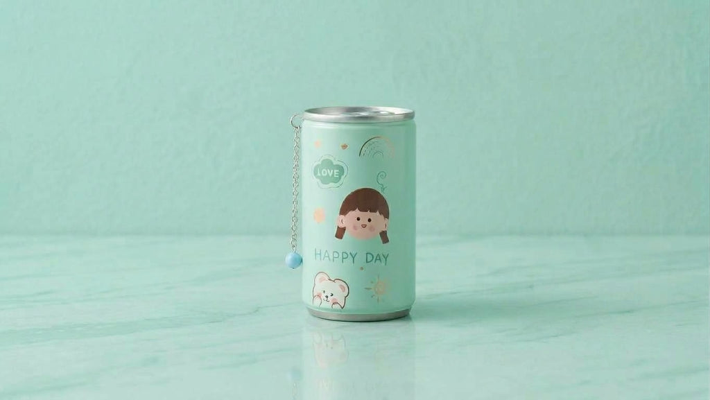 Kawaii Mini Canned Wet Wipes with Keychain Clip, view 6