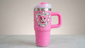 Sparkle Pink Gem Insulated Kids' Tumbler, 600ml with Handle
