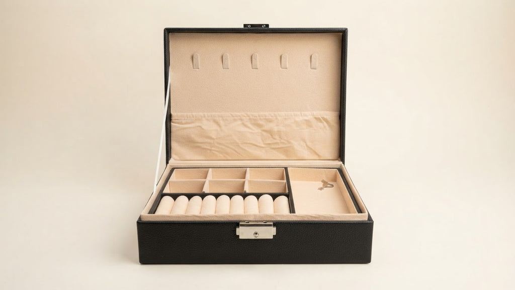 Multi-Layer Leather Jewelry Box Organizer, view 3