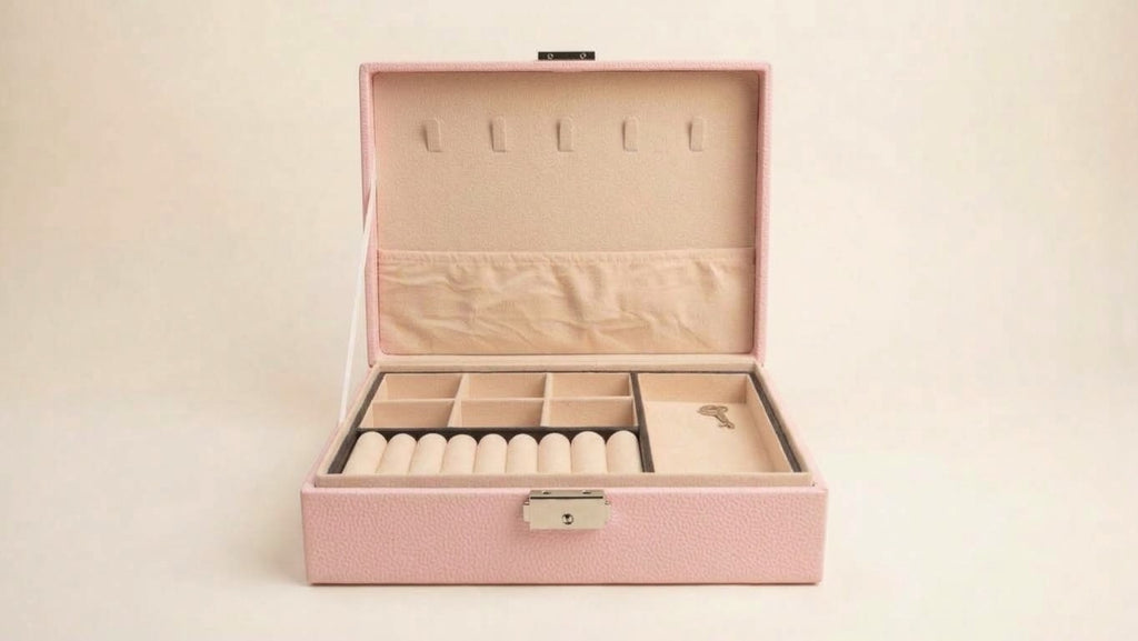 Multi-Layer Leather Jewelry Box Organizer, view 8