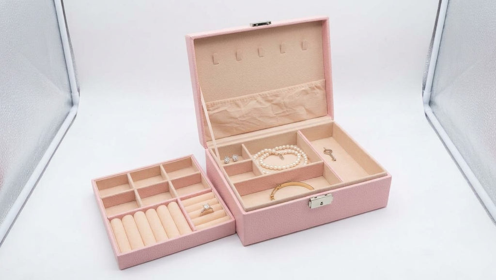 Multi-Layer Leather Jewelry Box Organizer, view 9
