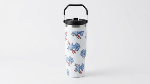Blue Ribbon Coquette Insulated Travel Tumbler, view 2