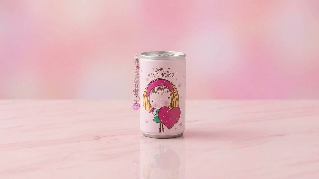 Kawaii Mini Canned Wet Wipes with Keychain Clip, view 5