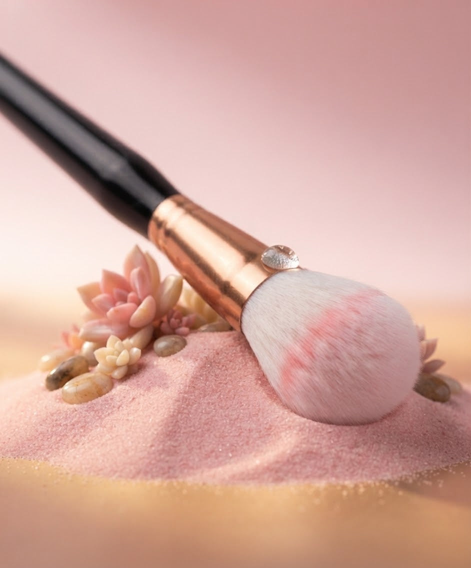 Soft-Bristle Powder and Blush Makeup Brush, view 3